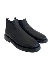 MARSÈLL Gommello Boots Men 8 EU 40 Women 10 Black Leather Chelsea Slip On