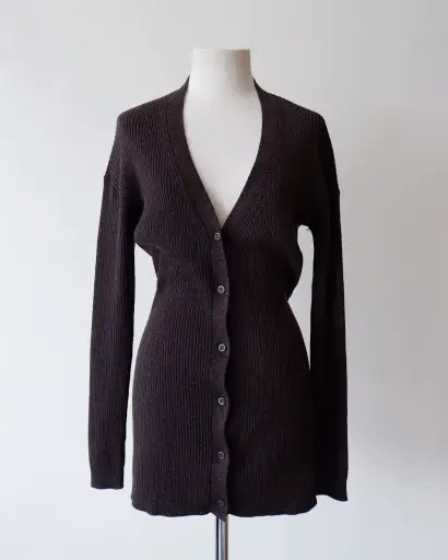 Prada ribbed cardigan
