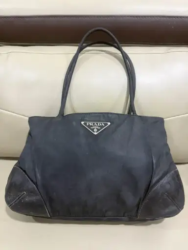 Authentic Prada Tessuto Nyalon Shoulder Tote Bag