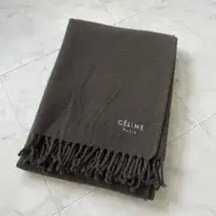 CÉLINE フィービー期　ウール ストール　カーキブラウン 東京西川