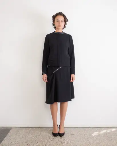 F/W 1999 Spiral Zip Skirt