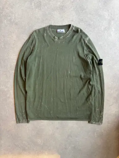 Stone Island Off-dye OVD/dust Sweater Army Green L