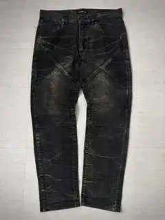 "semanticdesign"black moto biker jeans