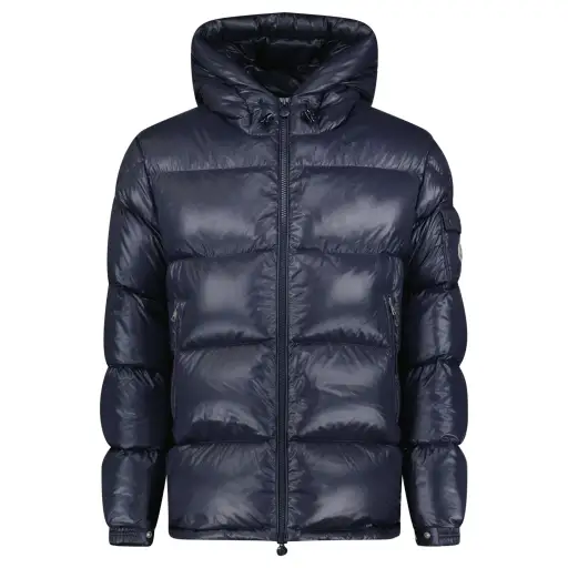 MONCLER ERCINS NAVY COAT - SIZE 2 (M) | PRE OWNED