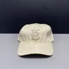 BURBERRY TBロゴ ナイロンキャップ アイボリー M