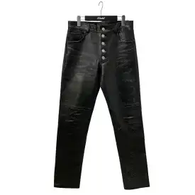 【中古】Martine rose90’-91’AW COLLECTION レザーパンツ 52-04-94-04004 ブラック サイズ：M【価格見直し】