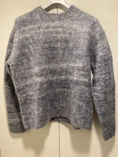 auralee wool alpaca felt knit p/o sweater size 3