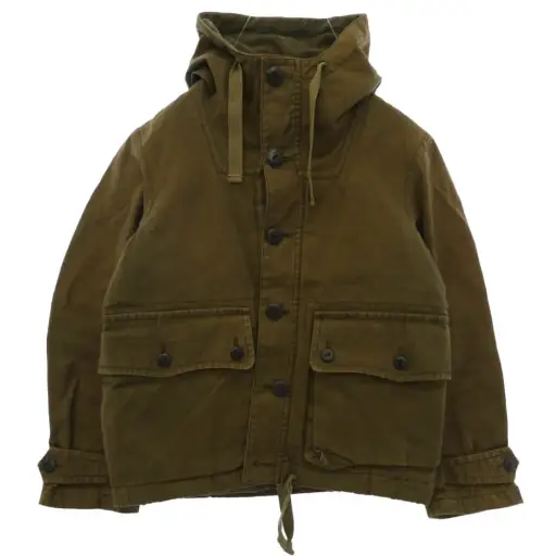 Nigel Cabourn ナイジェルケーボン 12AW 8040030100 SHORT SMOCK PARKA ショート スモック パーカー カーキ系 48【中古】