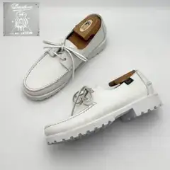 Paraboot パラブーツ モカシン デッキシューズ ホワイト 25.5 革靴