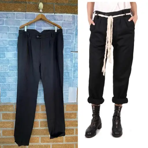 Elena Dawson linen trousers pants size large